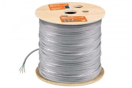 TDM ELECTRIC SQ0107-0104 Кабель витая пара F/UTP Cat 6 4х2х23AWG (305м)  solid, ПВХ, серый TDM